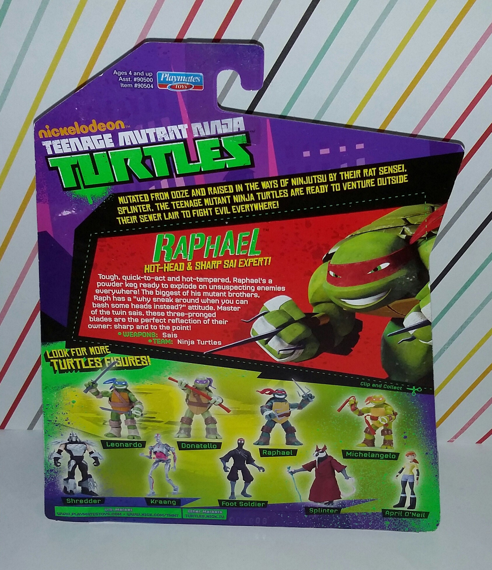 Nickelodeon Teenage Mutant Ninja Turtle Raphael Carded Figure | Etsy