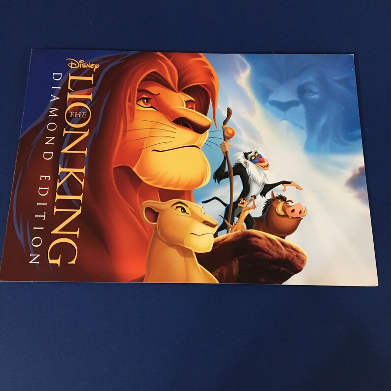 Disney Store Exclusive Diamond Edition Set of 4 Lion King Lithograph Print Portfolio image 2