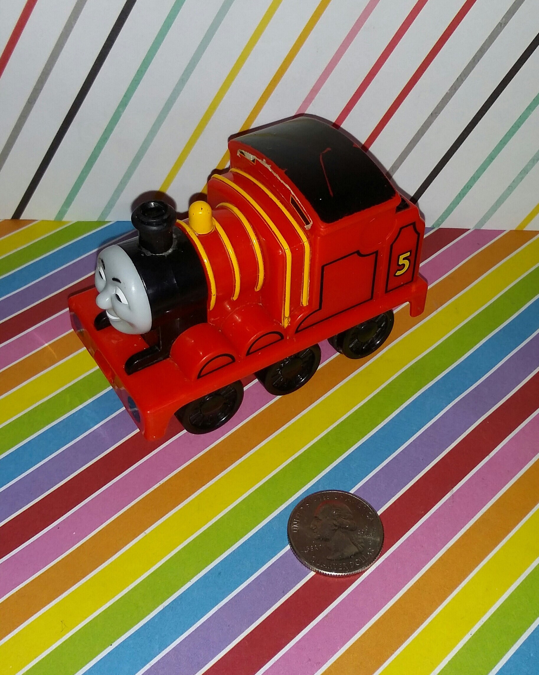Mattel Thomas the Tank Engine James Pull and Go Friction Toy Works Etsy