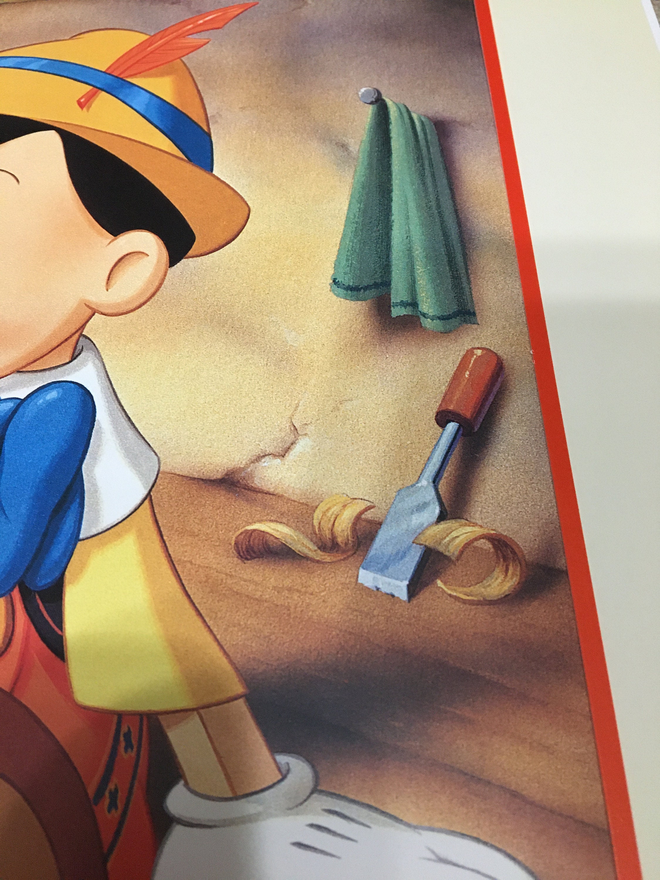 ディズニー ピノキオ 公開記念リトグラフ（非売品）1993年 PINOCCHIO