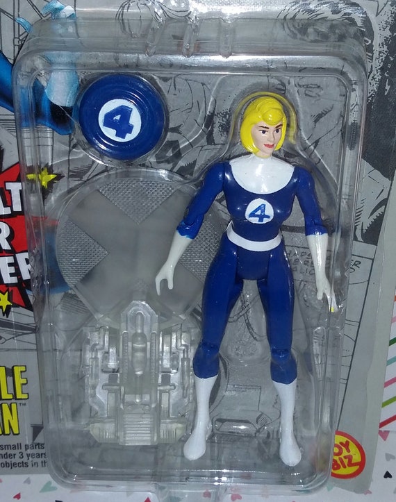 Vintage 1990s Marvel Toy Biz Fantastic Four Invisible Woman Carded