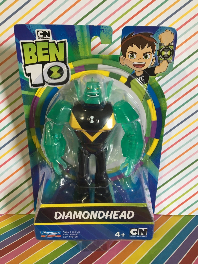 Cartoon Network 5" Ben 10 Carded Set of 3 Figures, Tennyson, Heatblast, Diamondhead image 5