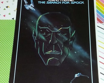 Vintage 1984 Star Trek III The Search for Spock Movie Program (COVER ONLY)