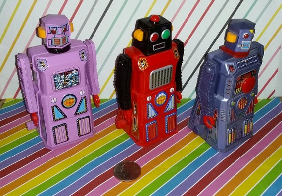 Vintage Lot of 3 1997 Masadaya Gang of Five Windup Robots - Etsy