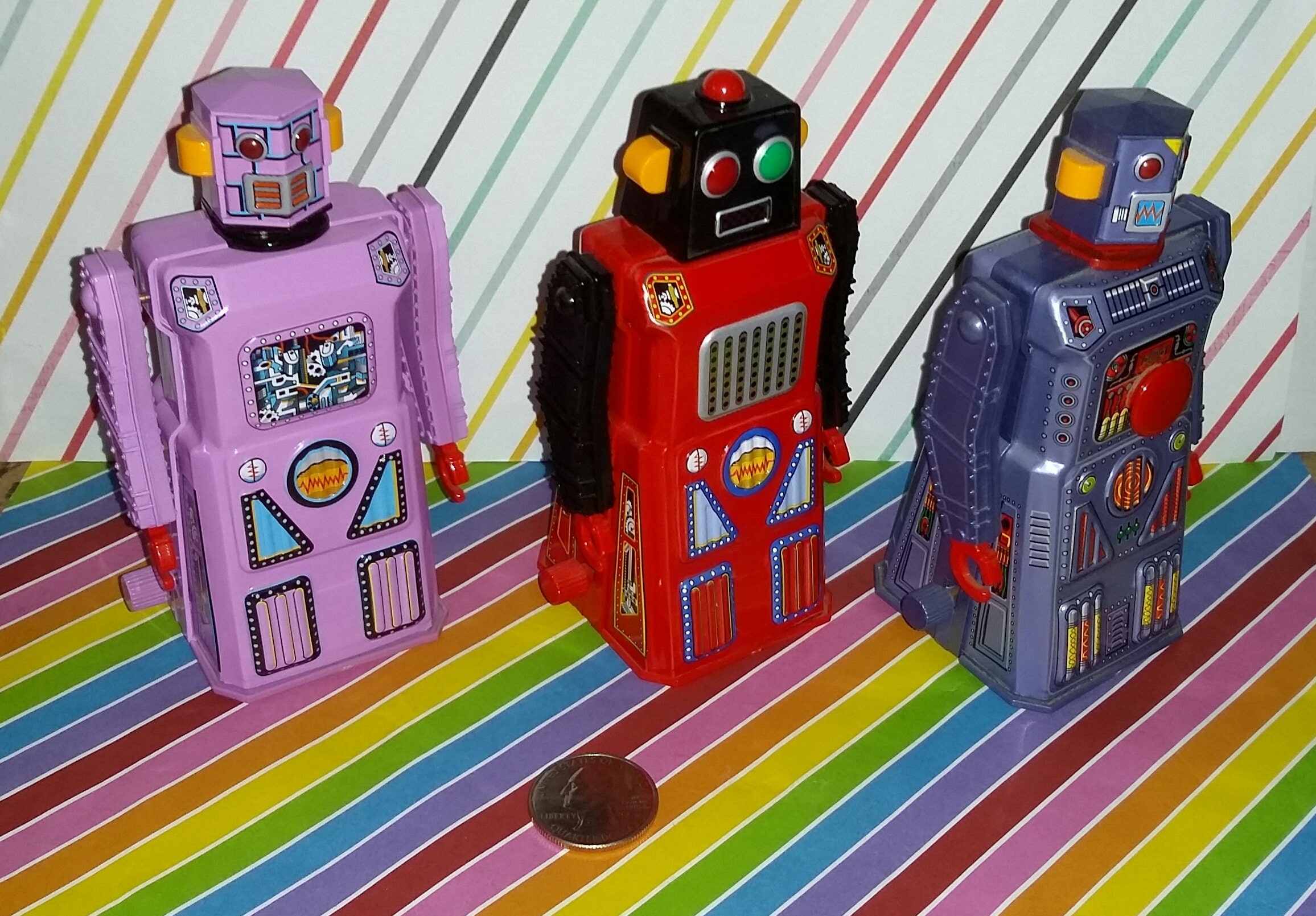 Vintage Lot of 3 1997 Masadaya Gang of Five Windup Robots - Etsy