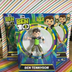 Cartoon Network 5" Ben 10 Carded Set of 3 Figures, Tennyson, Heatblast, Diamondhead image 2