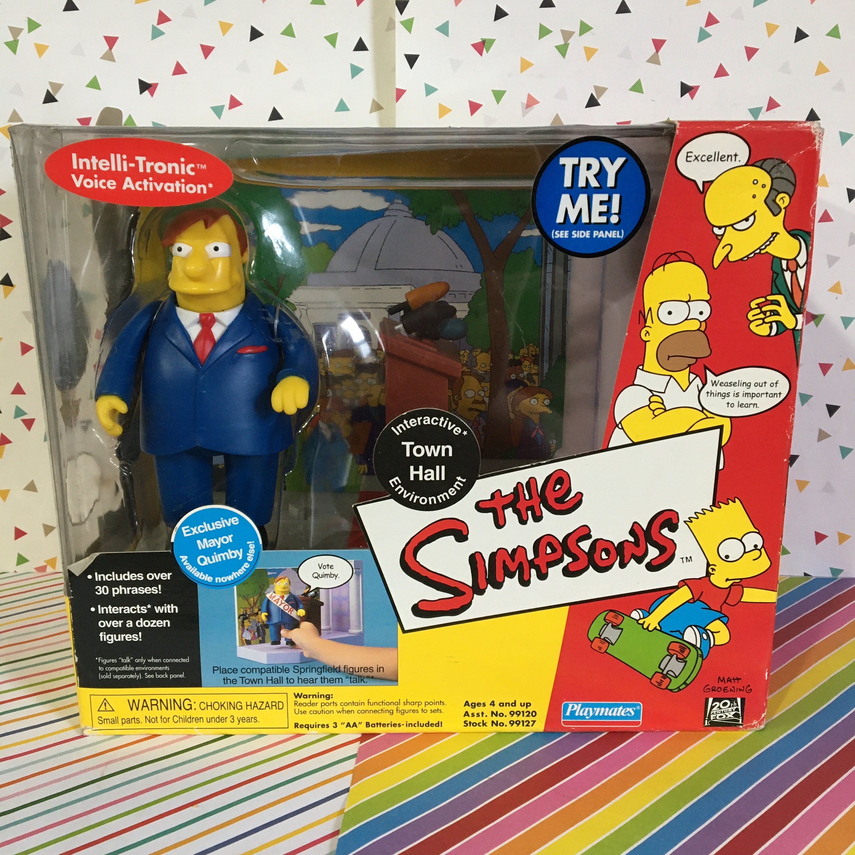 Simpsons Playmates World Of Springfield Town Hall Playset and Etsy
