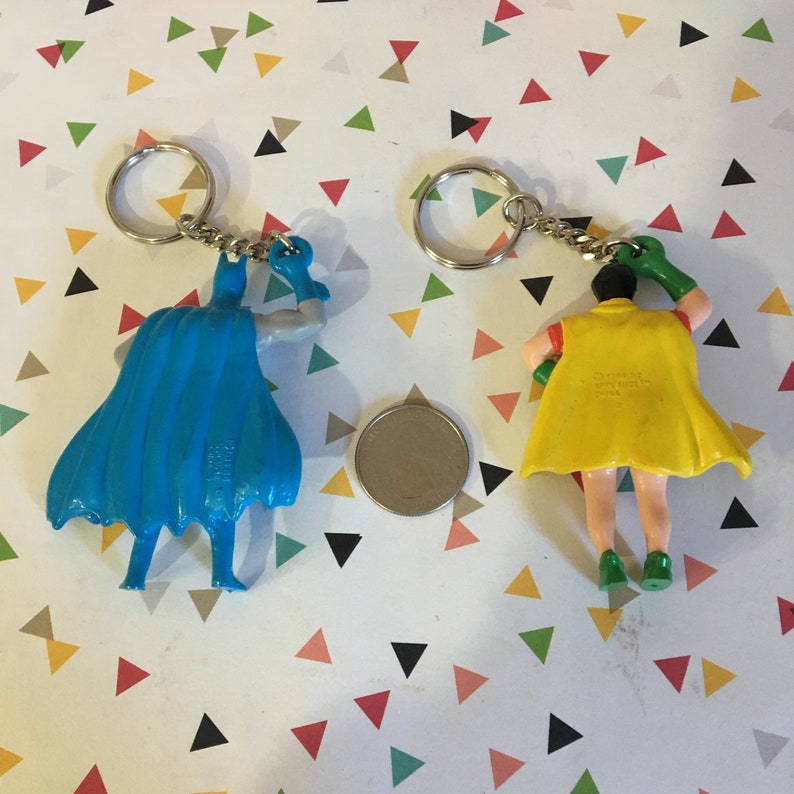 Vintage 1980s Applause Batman and Robin PVC Key Chain Figures - Etsy