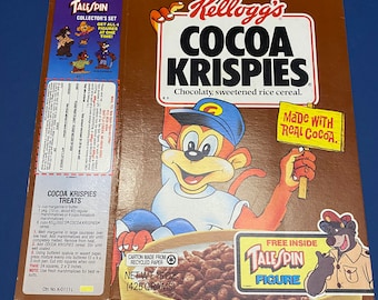 Vintage 1990 Kelloggs Cocoa Krispies Box With Tail Spin Mail Away