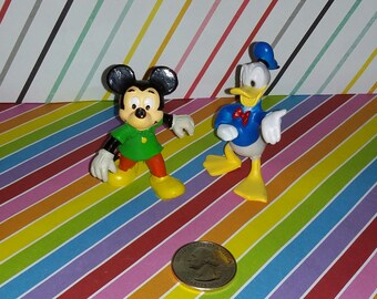 Lot of 2 Disney Applause Mini Figures Mickey Mouse and Donald Duck