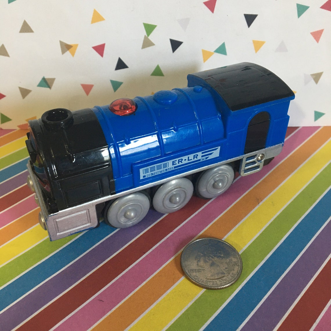 Toys R Us Small Scale Train Engine ER LR Not Etsy