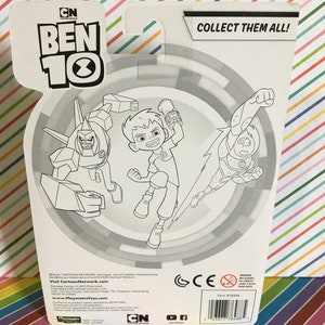 Cartoon Network 5" Ben 10 Carded Set of 3 Figures, Tennyson, Heatblast, Diamondhead image 6
