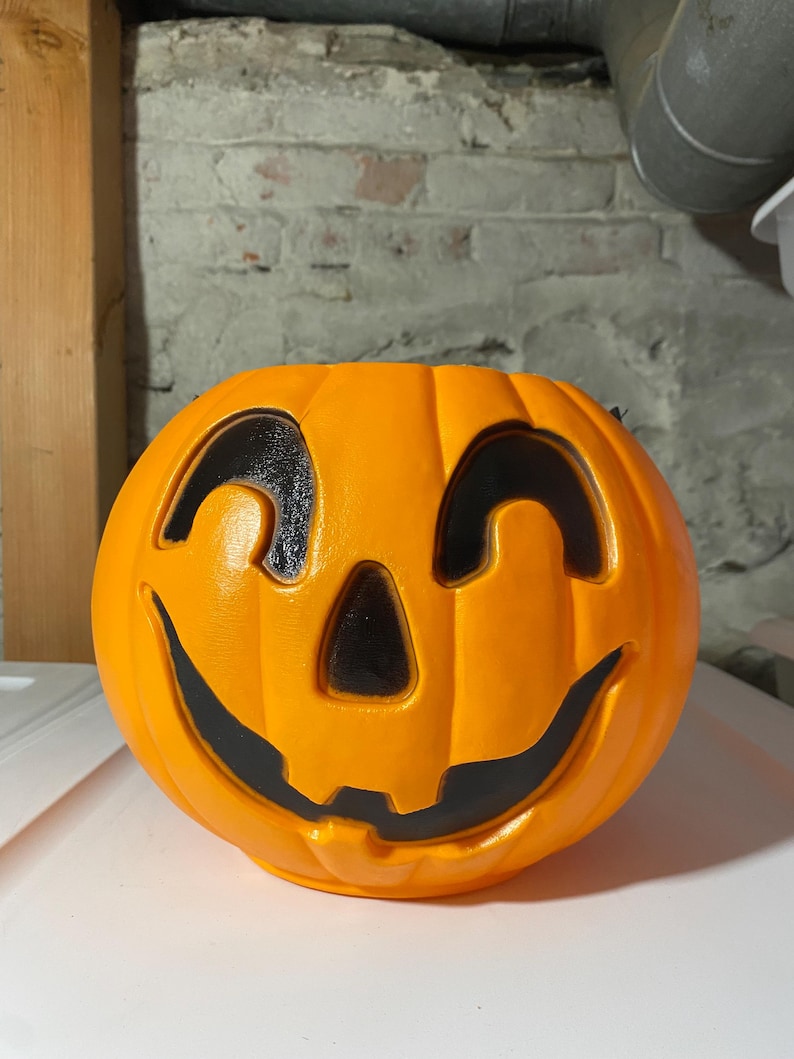 Vintage Union Products Blow Mold Halloween Jack O Lantern Pumpkin Candy ...