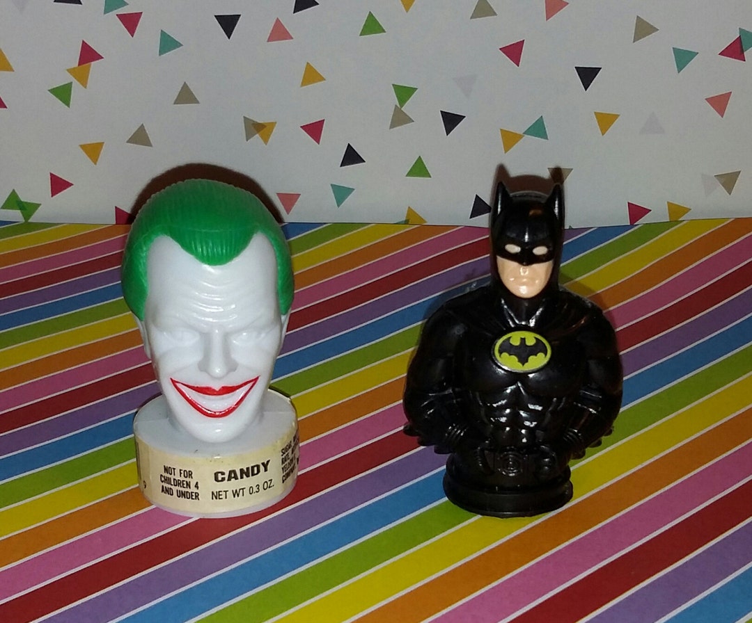 Vintage Lot of 2 1989 Tim Briton's Batman and Joker Candy Containers - Etsy