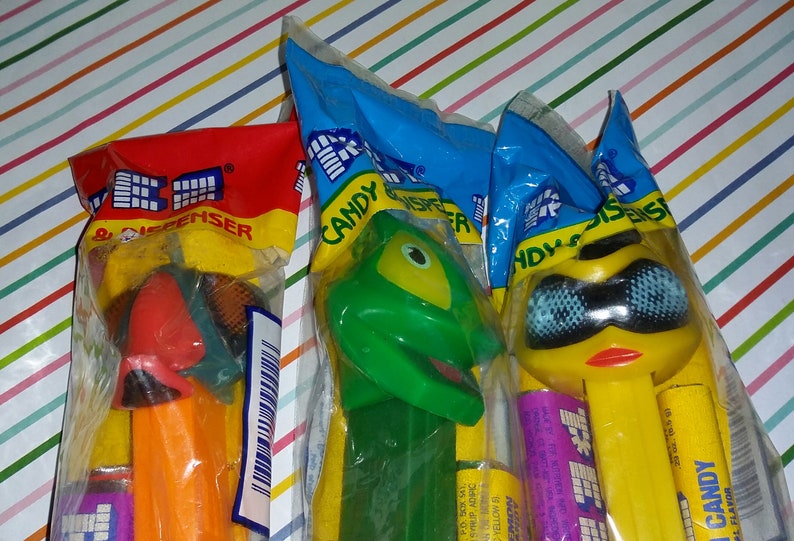 Vintage Lot of 5 Sealed Bug Pez Dispensers