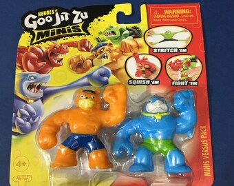 Set of 3 Carded Heroes of Goo Jit Zu Minis Figures Wrestlers - Etsy