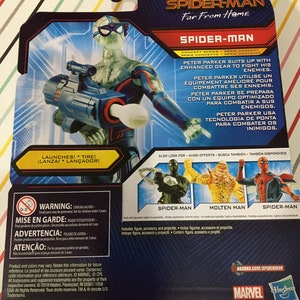 Hasbro 5" Spiderman Far From Home Carded Figure afbeelding 10