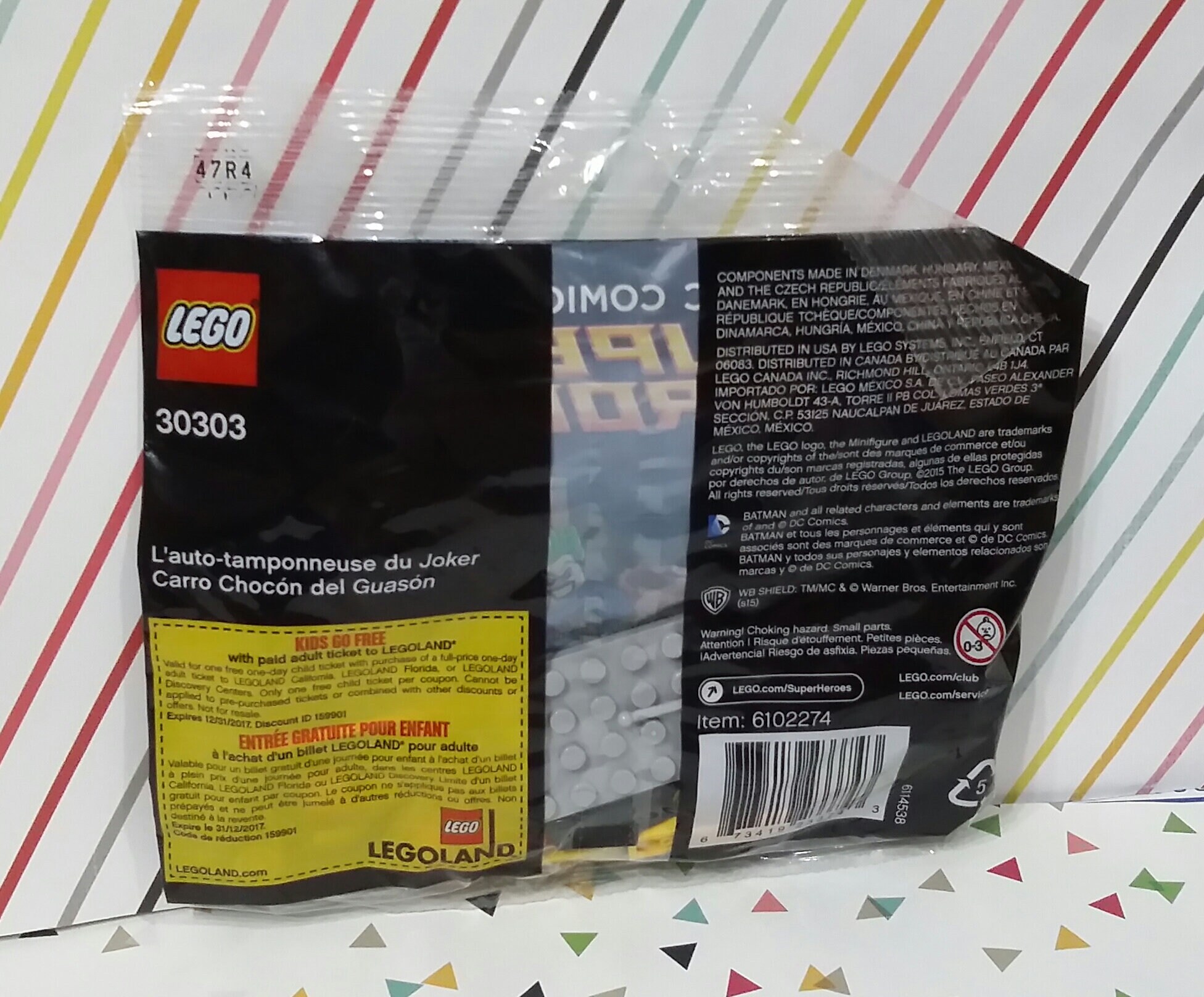 Batman Lego (Pipoca mini bag 50g)