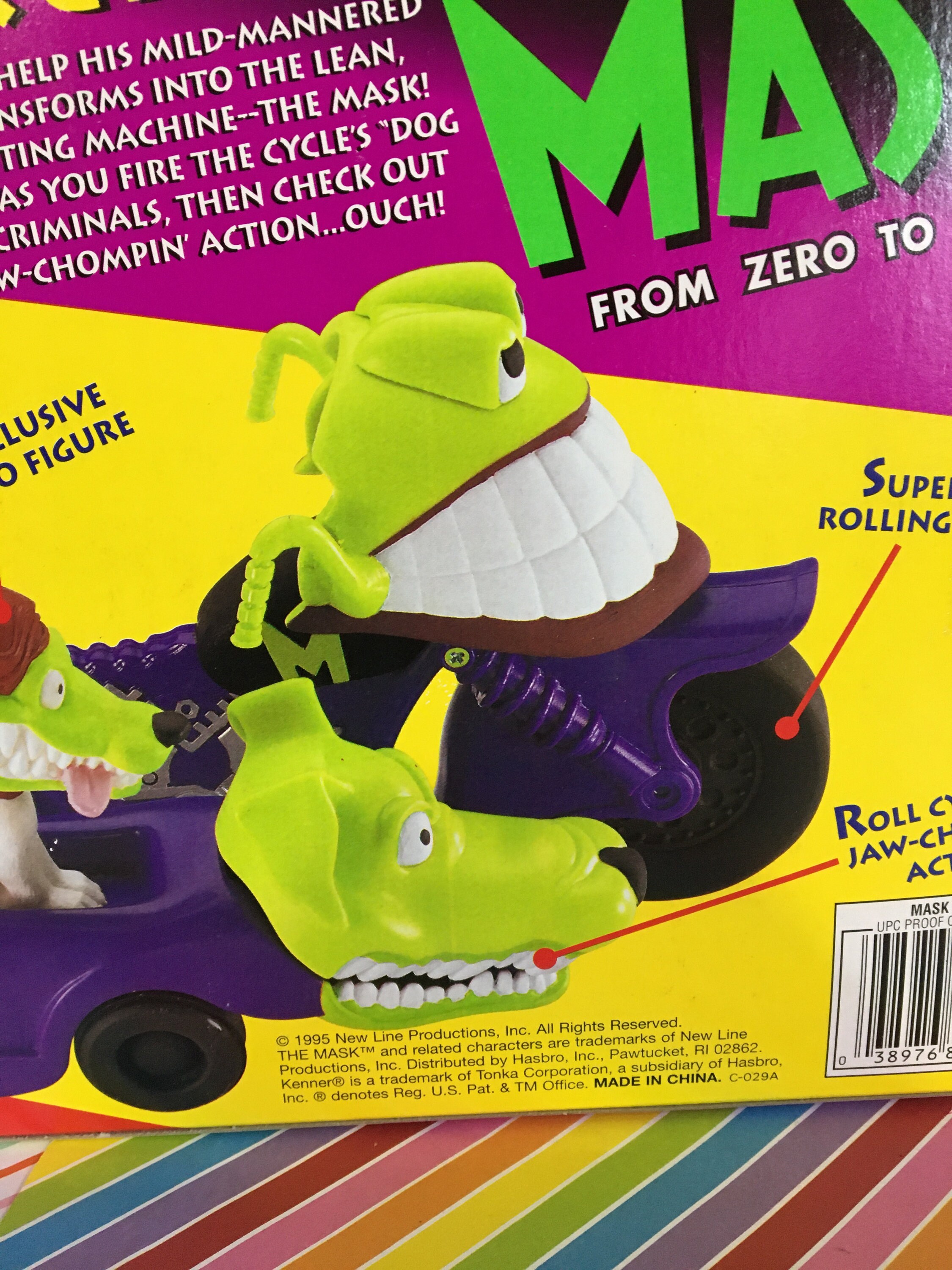 Vintage 1995 Kenner Boxed the Mask Cycle -from Zero to Hero