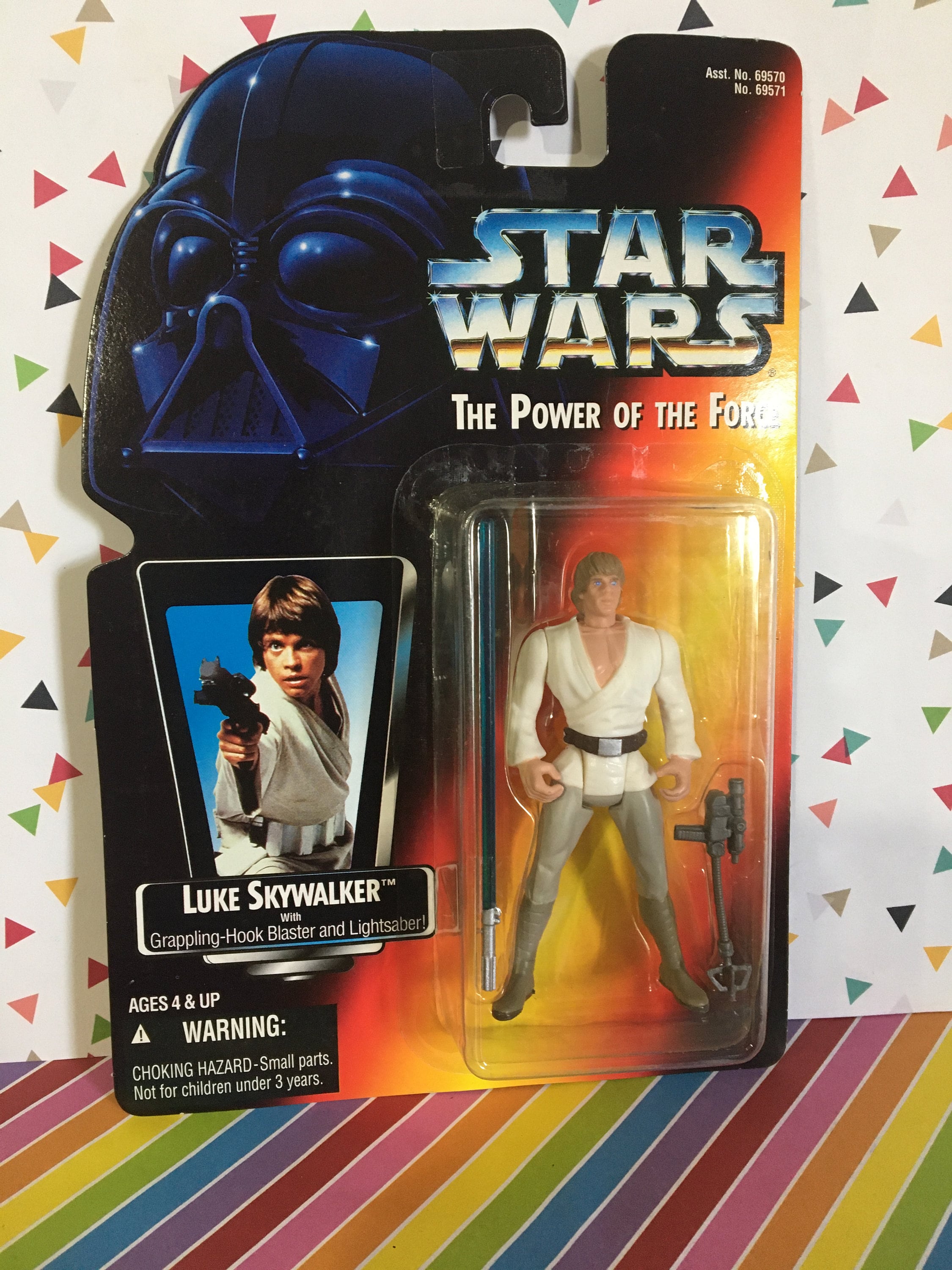 Star Wars Kenner 1995 POTF 2 Luke Skywalker Carded Figure - With