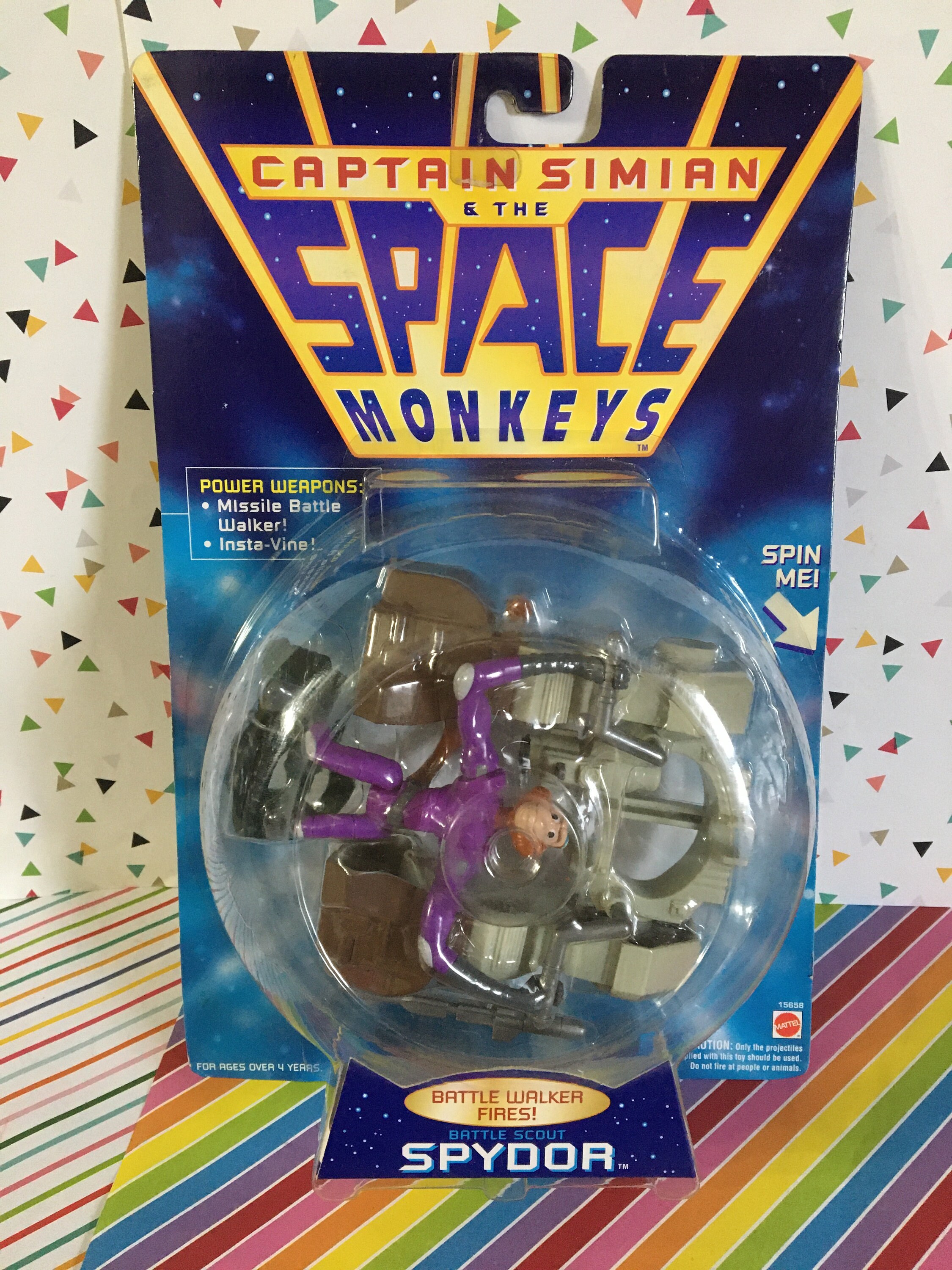 Vintage 1996 Captain Simian and the Space Monkeys Carded Spydor