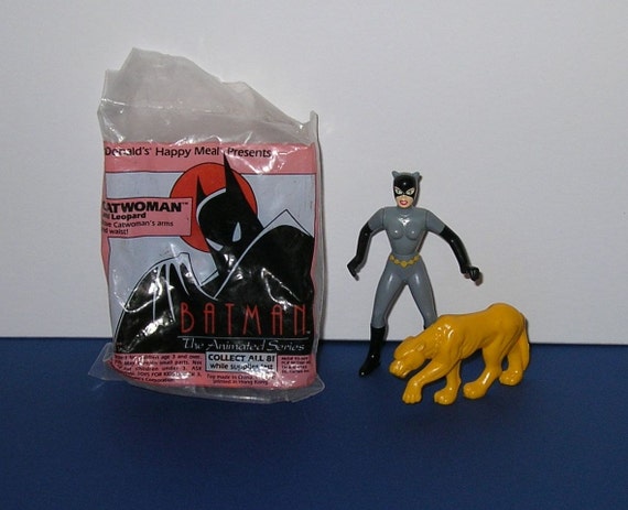 BATMAN Under Age 3 NEW 1993 Batman Animated Series McDonalds Happy Meal Toy 