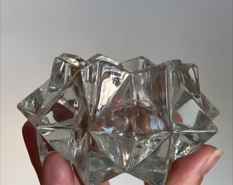 Vintage Avon Gem Glow Starburst Votive Candle Holders — Pair of 2