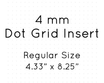 DOT GRID Traveler's Notebook Insert Midori Inserts Journal Inserts Fauxdori Inserts Dori Inserts Dori Notebook