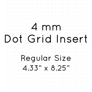DOT GRID Traveler's Notebook Insert Midori Inserts Journal Inserts Fauxdori Inserts Dori Inserts Dori Notebook