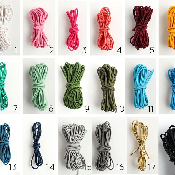 Elastic Cord Etsy