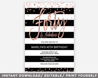 striped invitations etsy