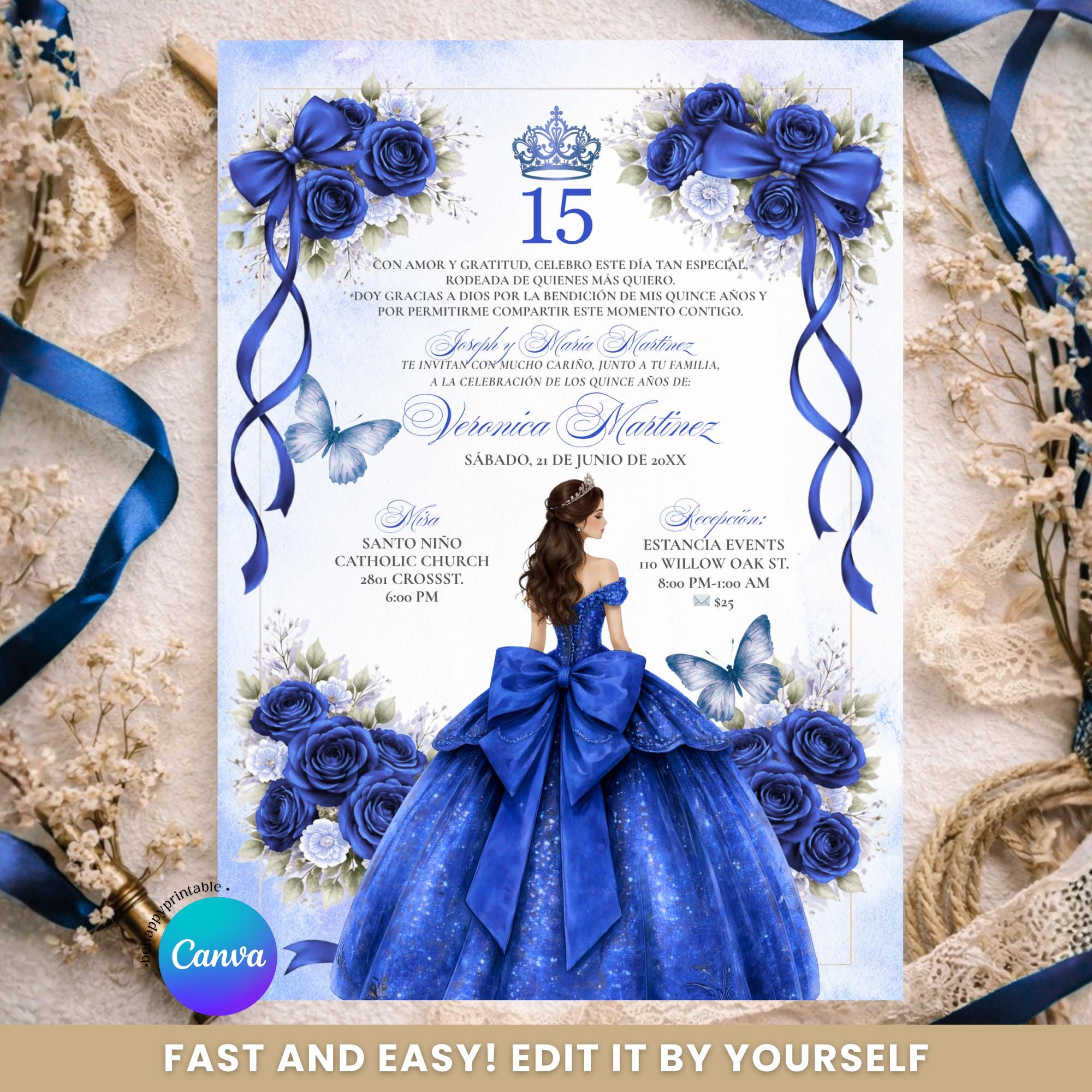 blue dresses with lace Kirsten Lace Maxi Dress - Cornflower Blue