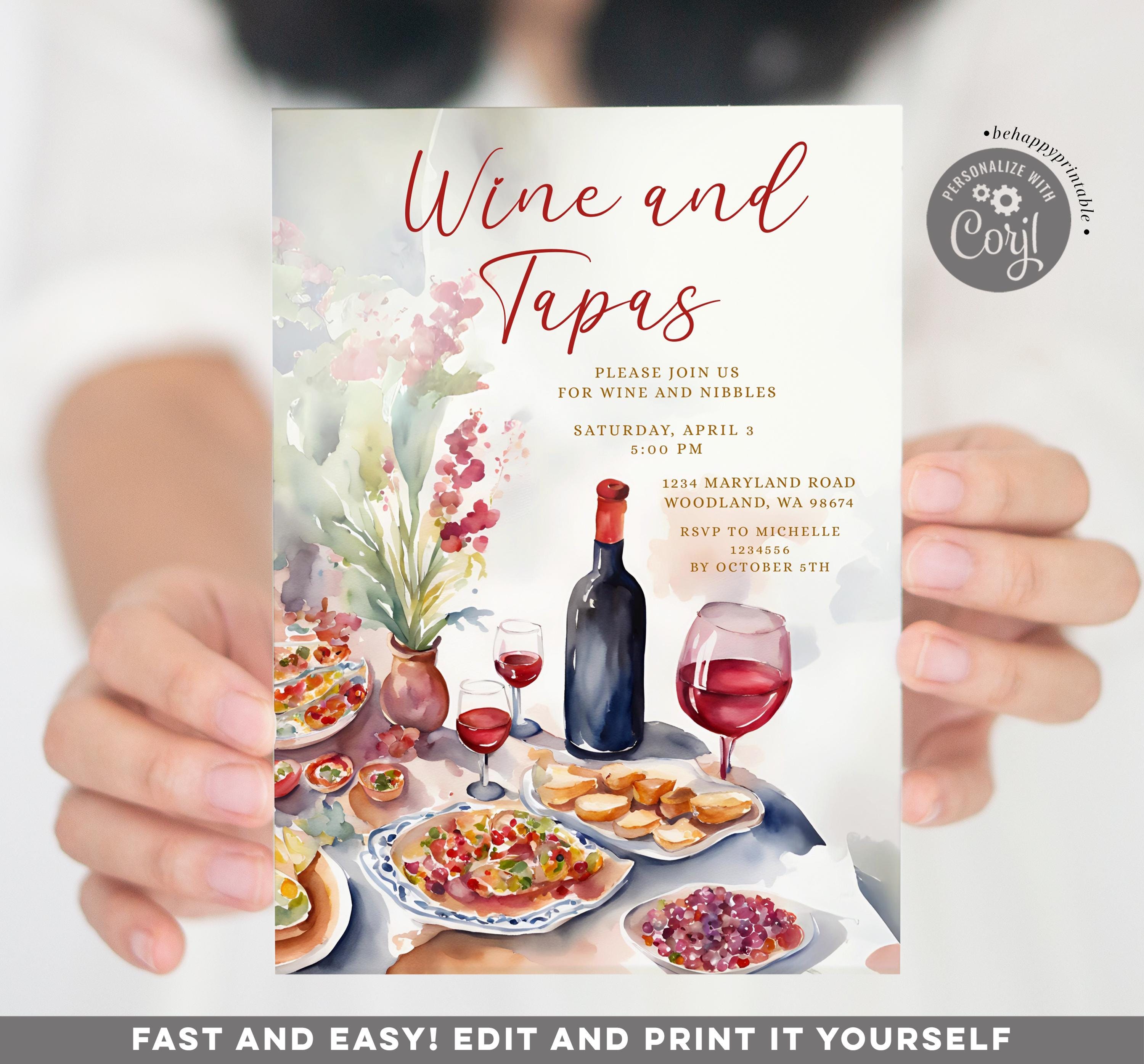Tapas Party - Etsy, image size:3000x2791