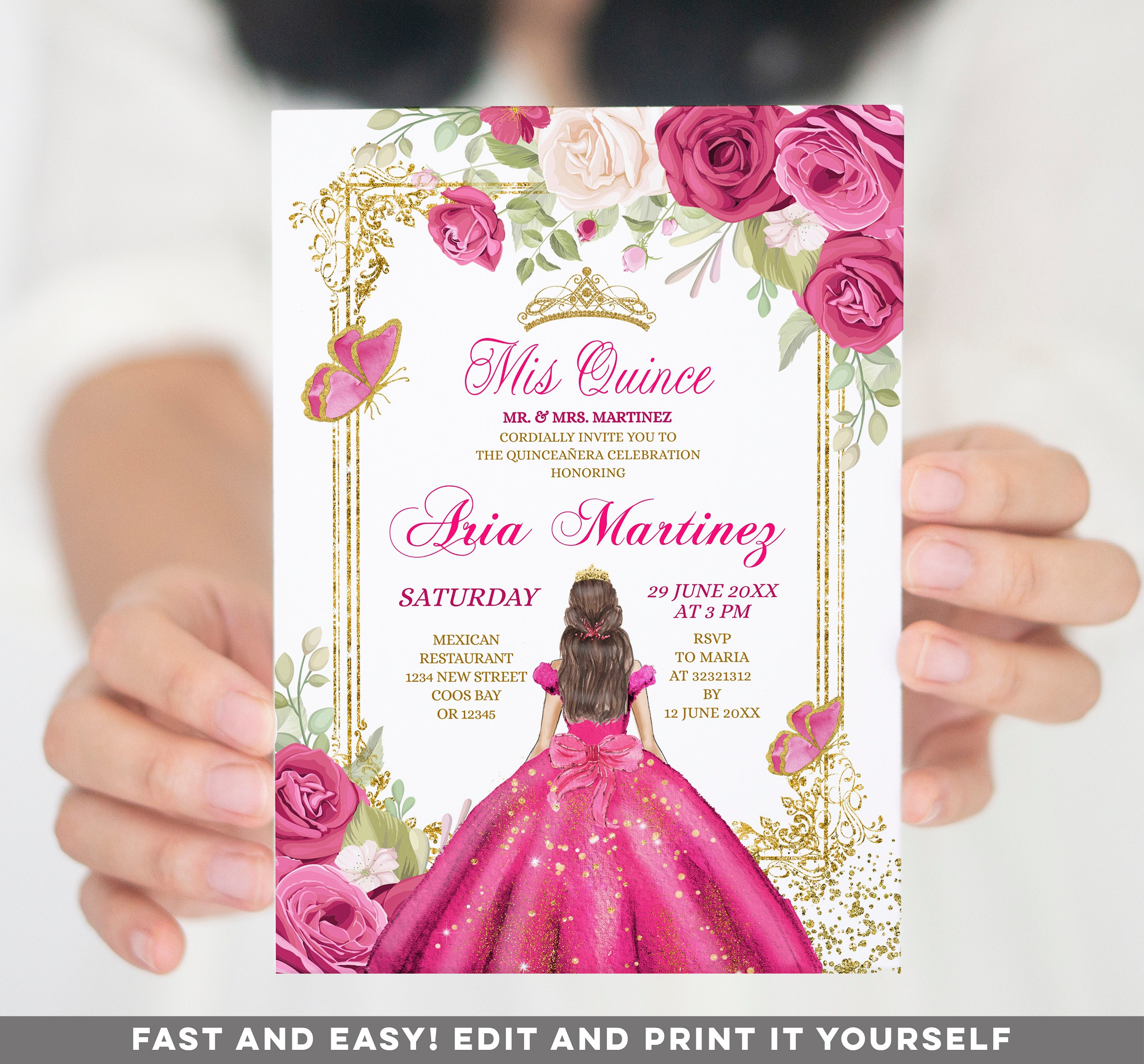 green emerald velvet dress Luxury Acrylic Wedding Invitation with Gold Foil and Black Gatefold Ja
