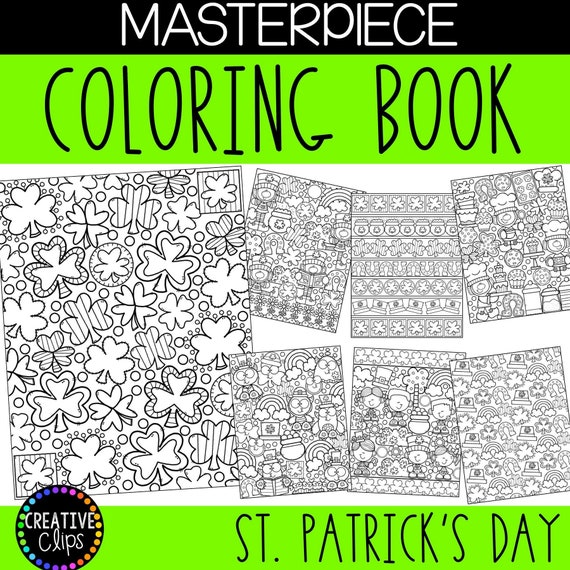 St. Patrick's Day Masterpiece Printable Coloring Pages