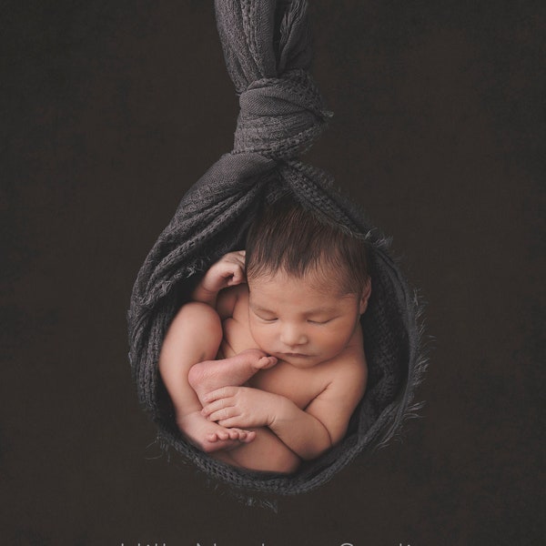 Newborn Digital Background 4 Versions, Colour and Black and White  and textured Hanging Scarf backdrop