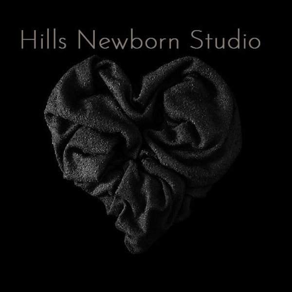 Newborn Digital Backdrop Black and White textured layer heart No.2,  Black Backdrop, Grey, Simple