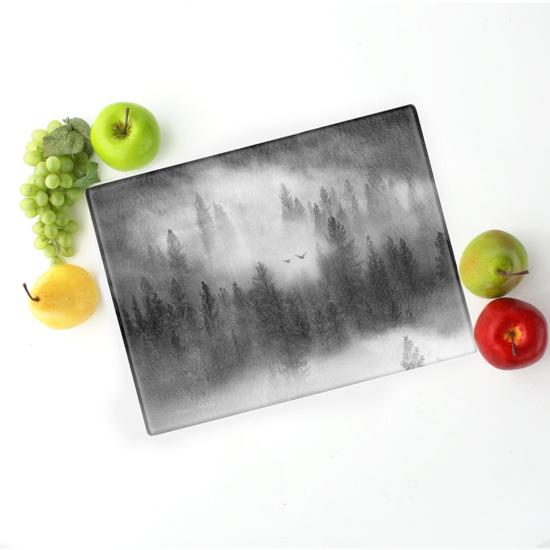 Large Glass Cutting Board Wedding Gift Cutting Board Etsy