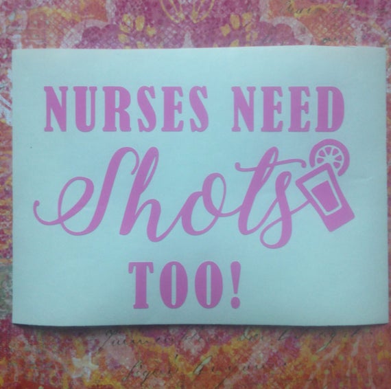 PINK Nurse Life 8.5/" Vinyl Support Nurses Vehicle Decal Graphic Sticker Art
