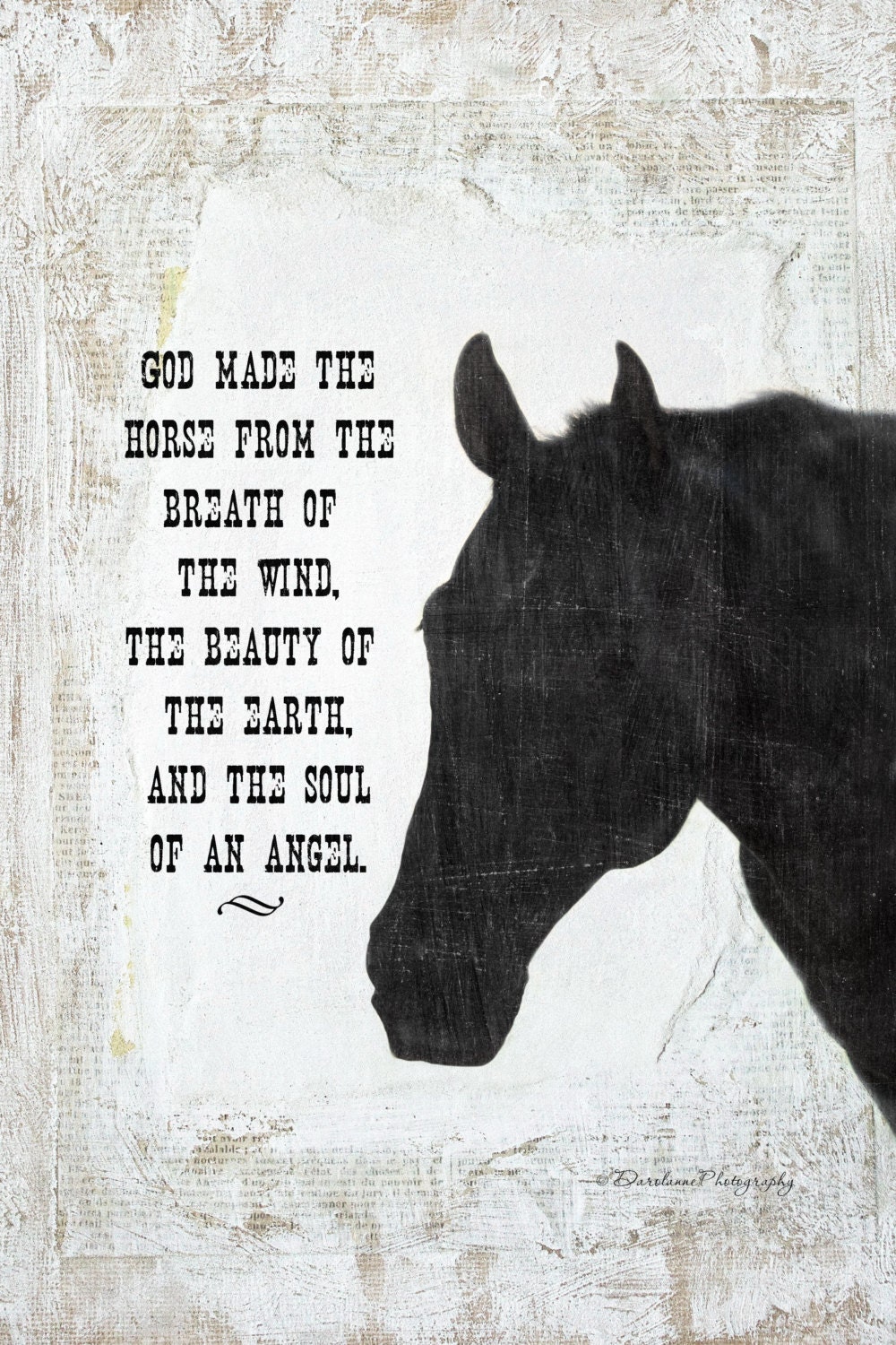 Horse Wall Art Horse Greeting Card Bathroom Wall Art Home Etsy