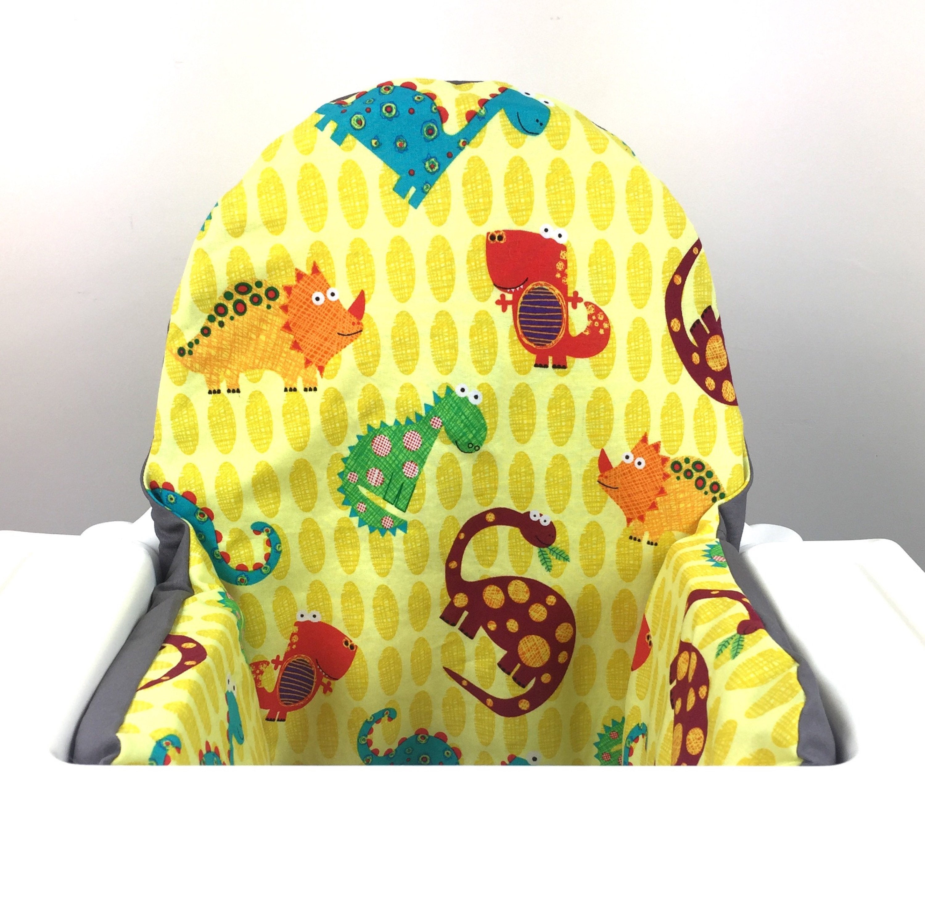 Yellow dinosaur IKEA Antilop highchair high chair cushion Etsy