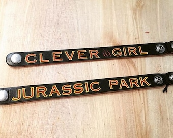 Pulsera de cuero Parque Jurásico