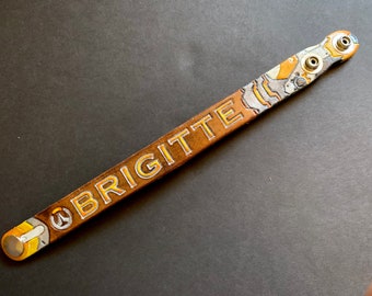 Overwatch Brigitte Handmade Leather Snap Bracelet