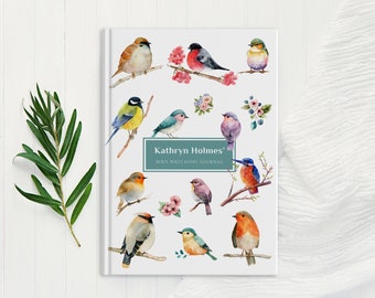 Personalised Bird Watching Journal, Birds and Nature Notebook, Gift for girls, Gift for Mum Mom, Gift for Grandma, Gift for Bird Lovers