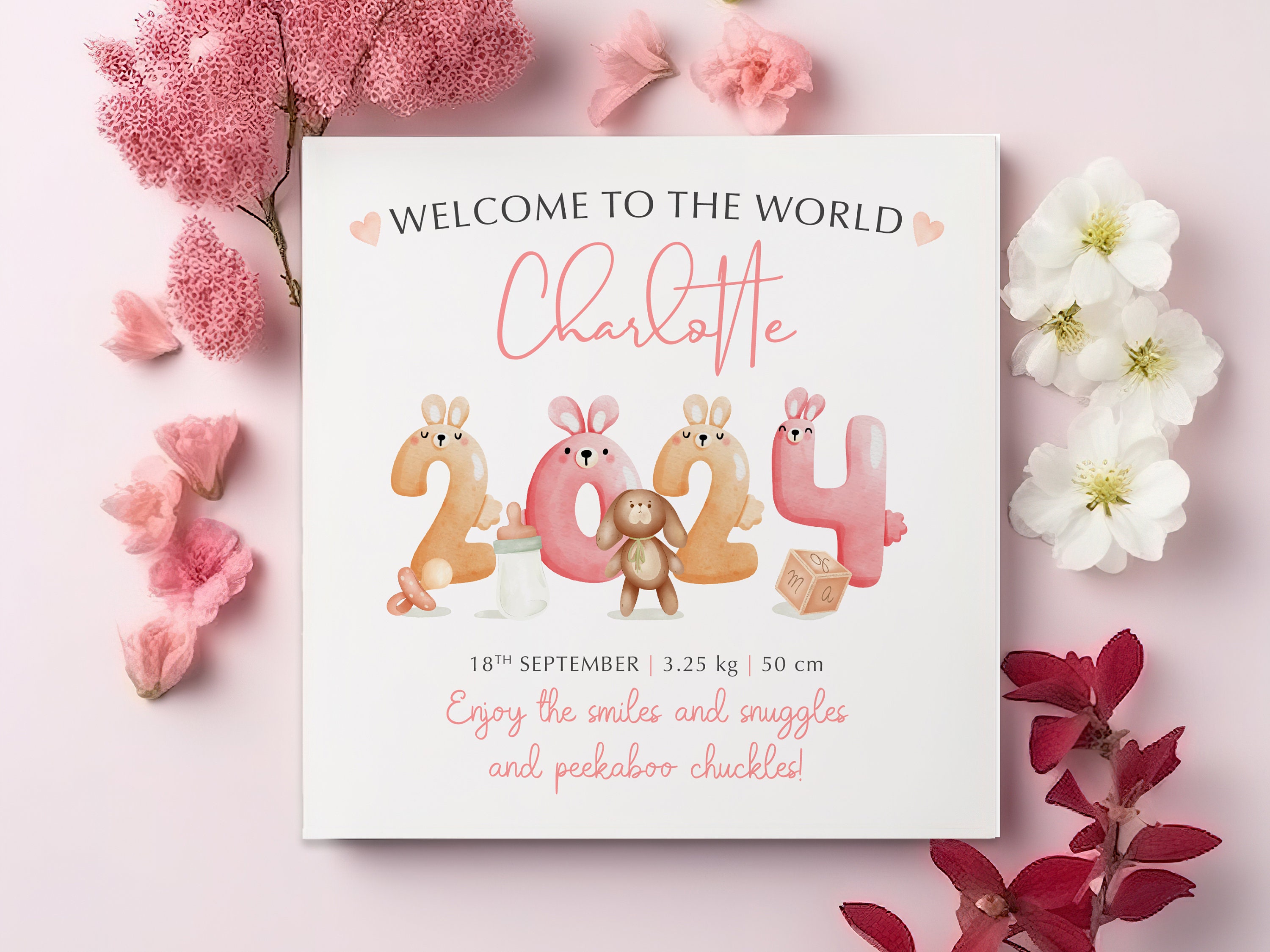 New Baby Boy Card - Beautiful Baby - Congratulations Baby Boy Cards Newborn, Well Done Congrats New Baby Cards, Welcome To The World Home Gifts, 145mm X 145mm Baby Greeting Cards For