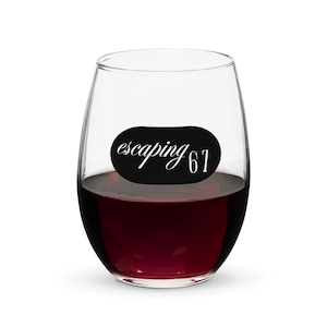 6 Oz Stemless Glass - Etsy