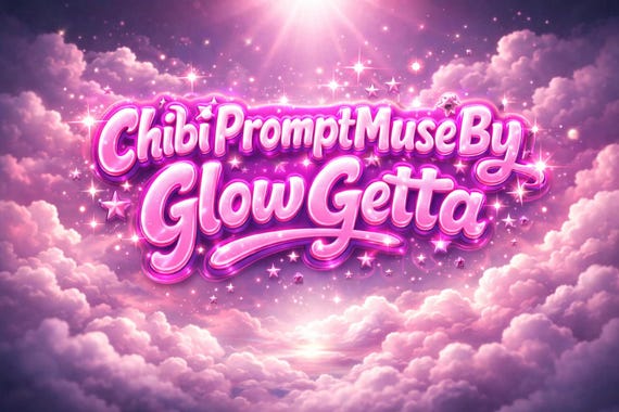 Chibi AI Art Prompts Bundle, PLR Rights, Midjourney/Bing/Dall.E (Digital Download)