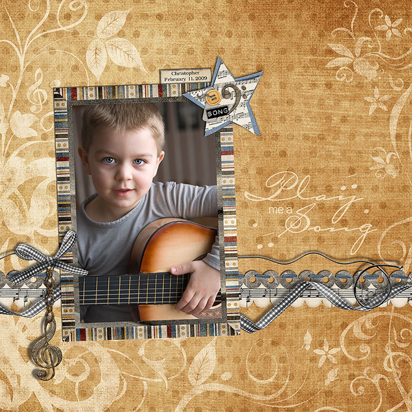 Music Digital Scrapbook Kit musical Interlude - Etsy UK