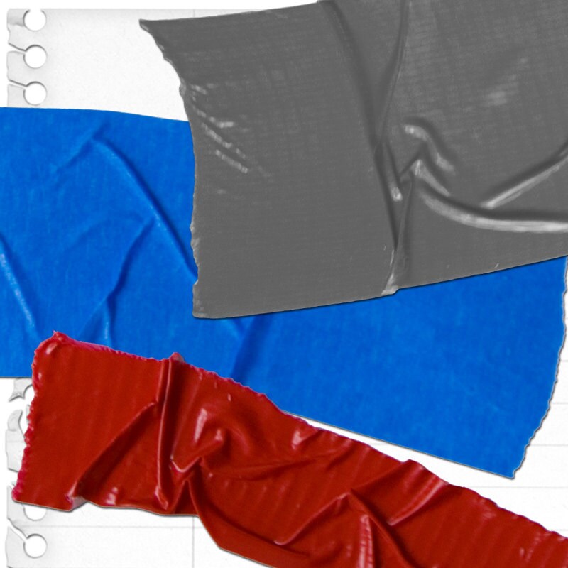 Tape Scrapbook Element Pack all Taped Up, a Variety of Masking Tape, Duct Tape and Painters Tape