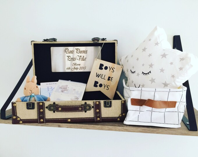 Engraved Baby Keepsake Case Storage Case Christening Gift Etsy